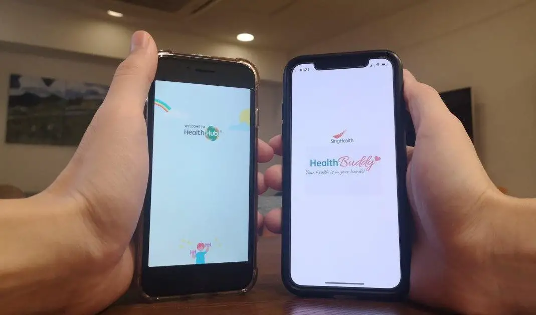 Loading screens of Health Buddy and HealthHub