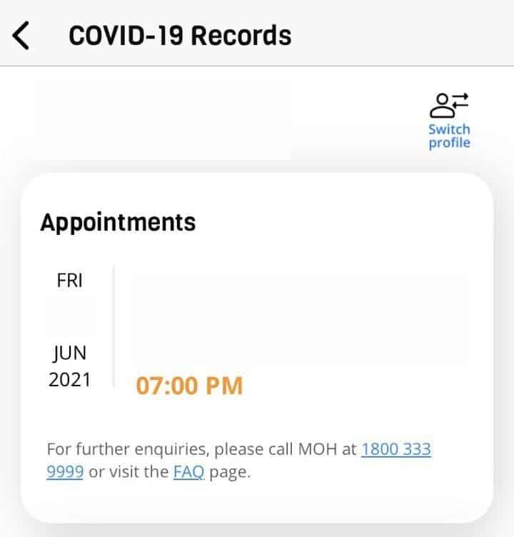 COVID 19 Vaccine View Appointment On HealthHub