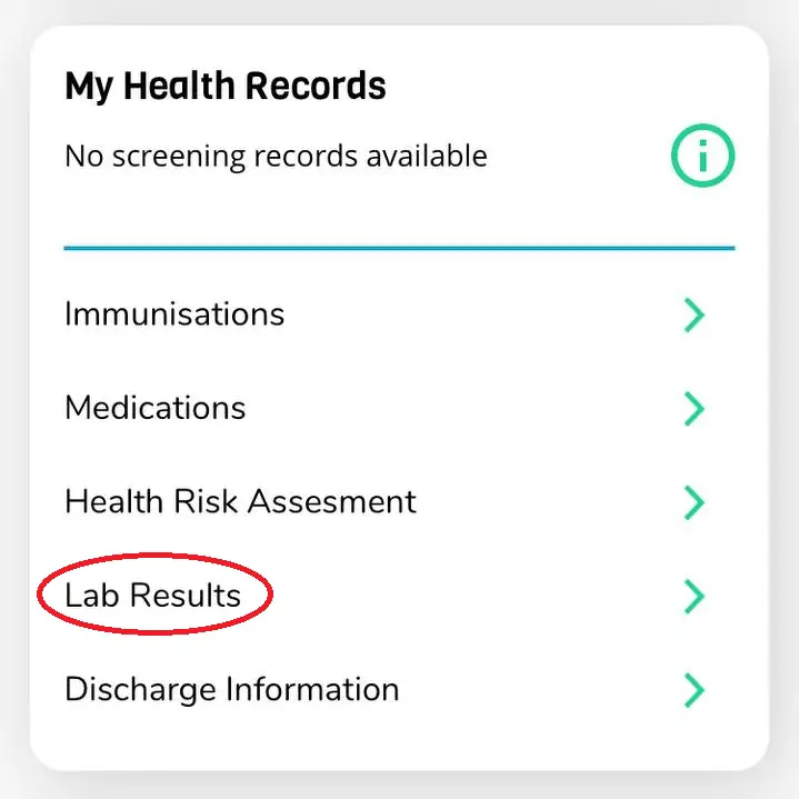healthhub lab results 0 edited