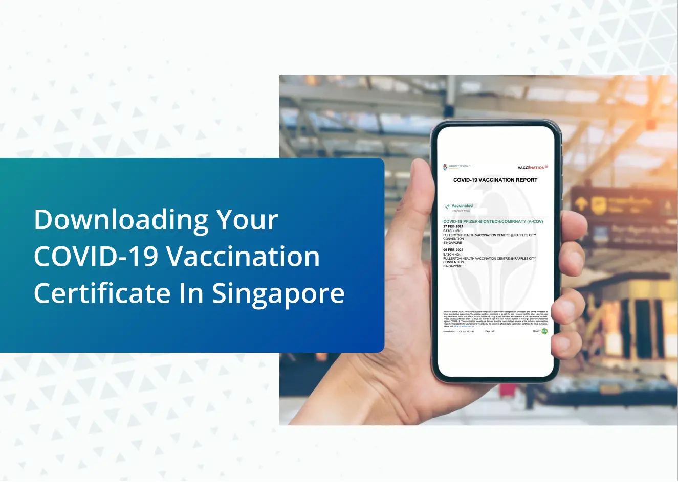 Download COVID 19 Vaccination Certificate Singapore