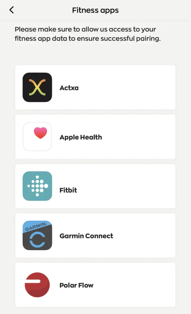 Healthy 365 Select Which Fitness App