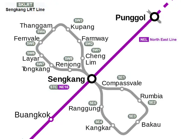 Sengkang LRT Map Wiki