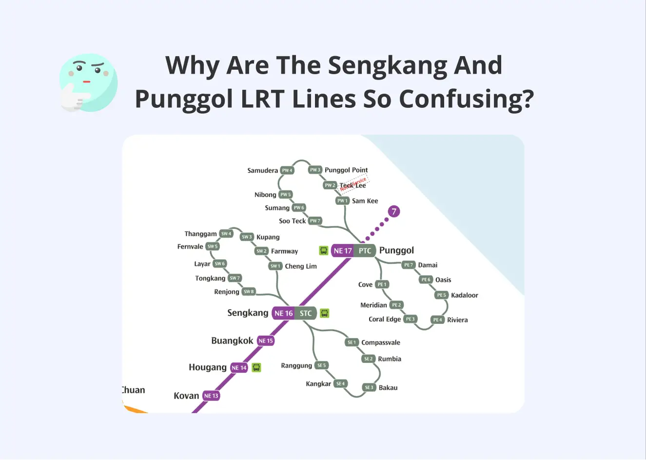 Senkang Punggol LRT Confusing
